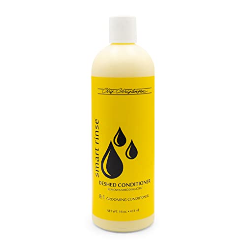 Chris Christensen Smartrinse De-Shed Ultra Concentrated Pet Conditioner, Makes Up To 8 Bottles, Groom Like A Professional, Deep Moisturizing, Helps Relieve Matting, Reduce Shedding, Made In Usa, 16 Oz #TOP15