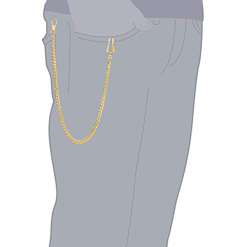 Image of TREEWETO Pocket Watch Vest Chain 14.7 inch (37.5 cm) Gold