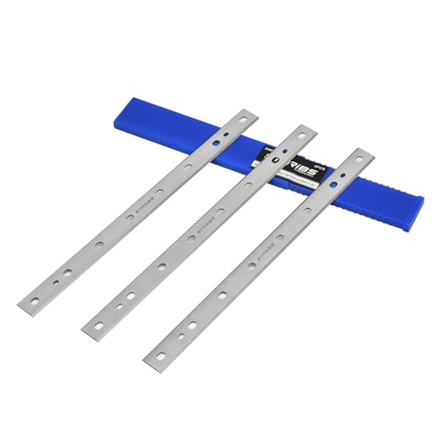 STARIBS 12-1/2 Inch Planer Blades, M2 HSS Replacement Knives for DeWalt DW734 & DW7342, Set of 3, Double-Sided High-Speed Steel for Precision Woodworking