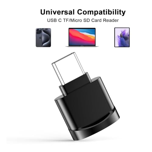 Image of SECUEYE 128GB TF Memory Card with Type C Adapter, Class 10 FAT32 High Speed Reading /Writing, 24 /7 Recording for Security Camera Dash Cam and More (128GB + Card Reader)
