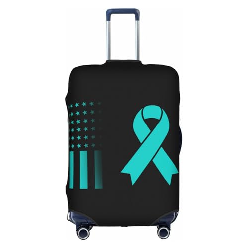 Travel Luggage Cover Food Allergy Awareness Fashion Washable Baggage Suitcase Protector Fit For Luggage Large
