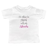 I'd Rather Be Napping with My Abuelo Black or White Infant or Toddler T-Shirt, Grandson or Granddaughter Present, Kid Shirt, Valentine's (Abuelo Napping Hearts Shirt)