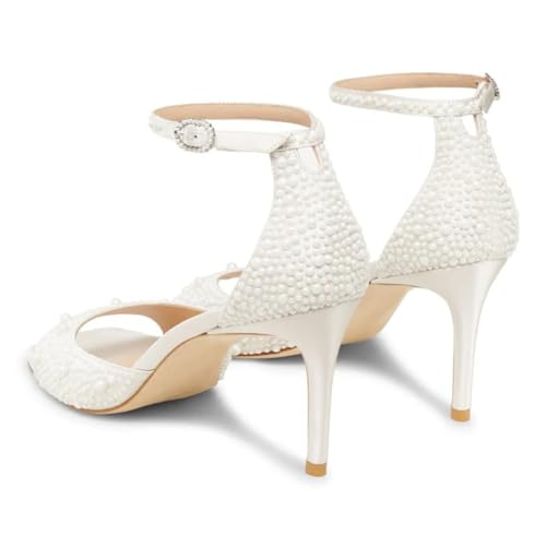 YDN Women Fashion Summer High Heel Sandals Open Square Toe Buckled Straps Stilettos Shoes Party Shopping Daily Size 4-16 US2