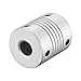 Tool parts 9mm To 9mm Aluminum Alloy Shaft Coupling Flexible Coupler L30xD25 Silver