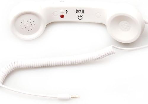 Coco - Universal Retro Phone Handset - White (rubber) (3,5 Jack)