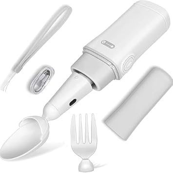 Adaptive Spoon for Tremors - Essential Tremor and Parkinson's Aid with Dynamic Stabilizing Technology for Improved Grip and Control