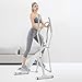AORISSE Cyclette Ellittica, Ellittica Cross Trainer per Uso Domestico Mini Space Walker Aerobico Stepping Controllo della Resistenza Magnetica Ellittica Silenziosa per Il Fitness con Schermo A LED