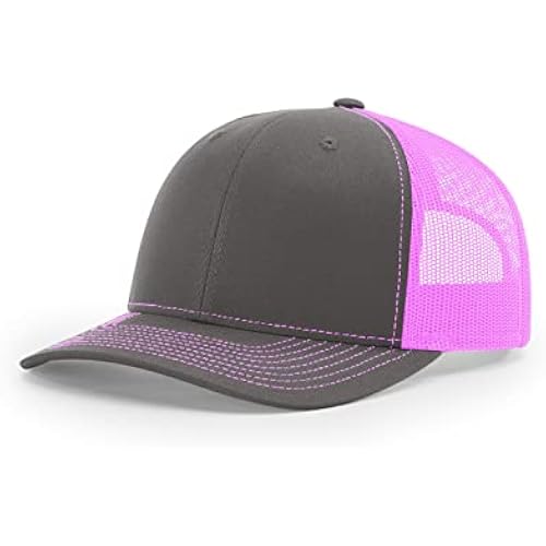 Richardson 112 Trucker Hat - Premium Blank Baseball Cap, Adjustable Snapback Hat - Structured Six Panel Richardson Blank Hats