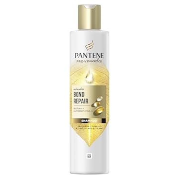 Pantene Molecular Bond Repair Shampoo con Biotina 250ml Formula Pro-V Concentrata per Capelli Danneggiati. Protegge e Lascia i Capelli Visibilmente Più Sani e Rigenerati. Arricchito con Nutrienti