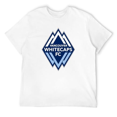 SIMOROL Vancouver Whitecaps Theme Men Cotton Blend T Shirt White L