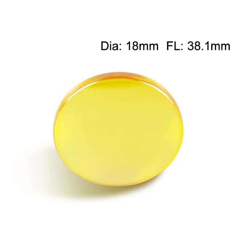 USA CVD Znse CO2 Laser Lens Diameter 18mm Focal Length 38.1mm for Laser Cutting Engraving Machine(63.5mm)