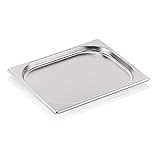 Stapelbar WAS 7012 020 Serie 70 Chromnickelstahl Gastronormbehälter mit Stapelrand, 2.00L, 1/2 GN, 325mm x 265mm x 20mm