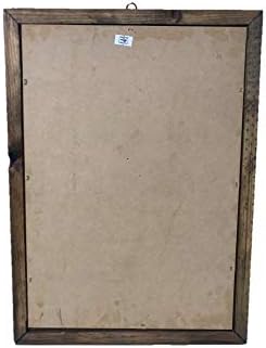 Miniatura 2 de miSantuario Virgen De Guadalupe con Flores Imagen 13"x 18" Cuadro Madera Rùstica, Marco Rústico de Madera Nuestra Señora de Gudalupe