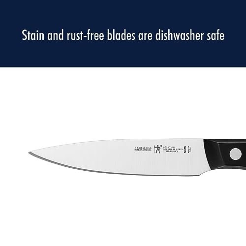 HENCKELS Solution Razor-Sharp 4-inch Compact Chef Knife, German Engineered Informed by 100+ Years of Mastery, Black/Stainless Steel by HENCKELS - Image 7