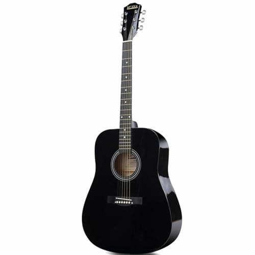 Axiom Folkmaster Left Handed Guitar - Black - Steel String