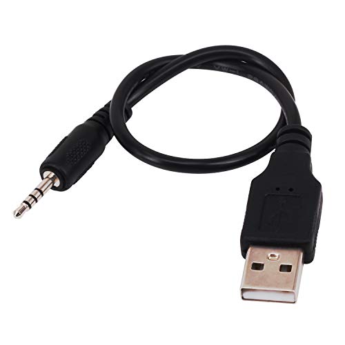 Yeworth USB to 2.5mm Charger Cord, [2 Pack] 0.2m 2.5mm Male Jack Plug to USB 2.0 Male Data Extender Aux Audio Charging Cable Adapter (USB to 2.5mm) - Thumbnail 2