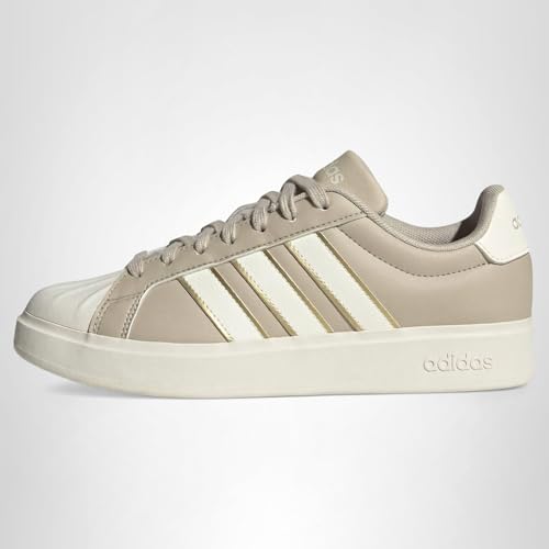 adidas Women's Streetalk, Wonder Beige/Off White/Gold Metallic, 9