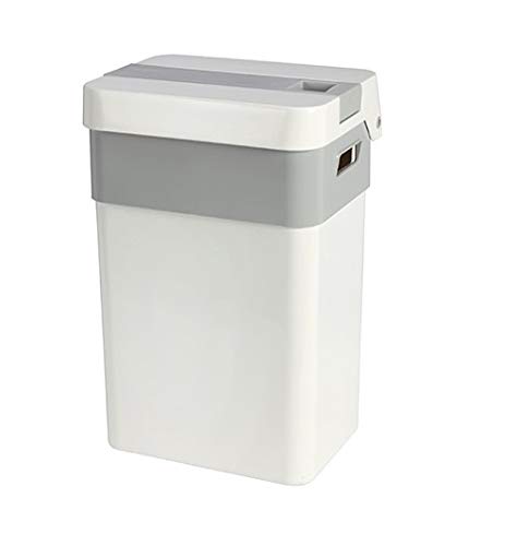 Creative Bath Manual Trash Compactor, 6.16 gallons, White