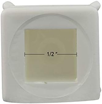 Miniatura 3 de Lanza de plástico cuádruple, se adapta a 12" cuadrado (10, blanco)