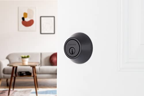 Brinks E2401-122 Transitional Single Cylinder Deadbolt, Matte Black thumb #1
