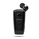 EABOJIANSPD 2025 FineBlue F910 Wireless Bluetooth Portable Headset in-Ear Business Earphone Vibrating Wear Clip on Vibration Handsfree Calls Remind Type-c Headphone Earbud (Black)