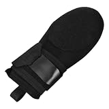 Cabilock Baseball Gleithandschuh Baseball Trainingshandschuhe Faltbar Verschleißfest Neopren Schwarz Links und Rechts für Jugendliche und Erwachsene