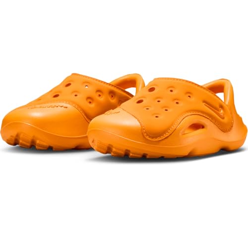 Nike Aqua Swoosh Baby/Toddler Sandals (FN0875-800, Orange Peel/Picante Red/Orange Peel)2