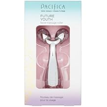 Pacifica Future Youth Stainless Steel Face Roller Cooling Dual Gua Sha Facial Massager for Sculpting, Contouring & De-Puffing Anti-Aging Skin Care Tool for Wrinkles & Fine Lines Lymphatic Drainage