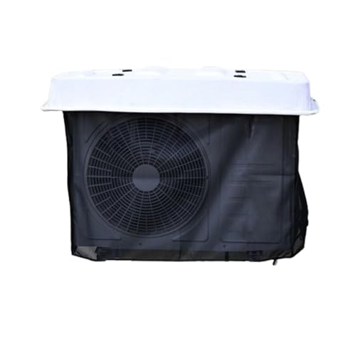 Housse climatiseur de fenêtre imperméable filet blanc 98x50 cm