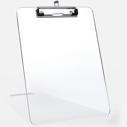 Kiggos Clear Acrylic Transparent Clipboard...