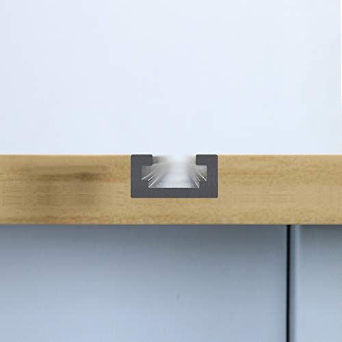 Hot Favorable Aluminum 36" T-Track for Woodworking –Double Cut Profile Universal with Predrilled Mounting Holes -Woodworking and Clamps-Fine Sandblast Black Anodized 2PK