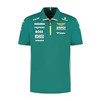 Aston Martin F1 2025 Herren Team Polo Grün - Größe: L