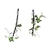CHICIRIS Reptile Corner Branch Lifelike Terrarium Plant Decoration for Lizard Snake Climbing, Plastic Material, 2 X Suction Cups for Terrarium