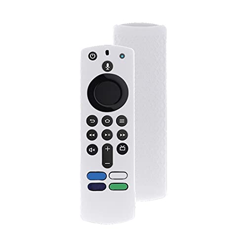 Cáscara Protectora del Control Remoto de Silicona para el Fuego de para Amazon TELEVISOR Cubierta Protectora Antideslizante de Stick 4K Antideslizante. (Color : Red)