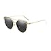 Produktbild HONGYAN Spiegel Flachlinse Frauen Cat Eye Sonnenbrille Klassische Twin-Beams   Rahmen Sonnenbrille Für Frauen Männer