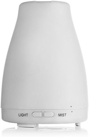 elloon Essential Oil Diffuser, Aromatherapy Home Office Seven Color LED Light No Water Auto Off Adjustable Spray Mode Aroma Humidifier，Yoga, Bedroom, Baby Room