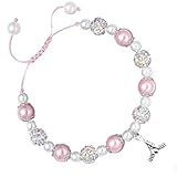 Ice Hockey Bracelet with Inspirational Card, Hockey Skate & Stick Charm Jewelry, Motivational Gifts for Women, Friends, Teammates, Perfect Hockey Mom Gift for Birthday, Mother’s Day, Graduation