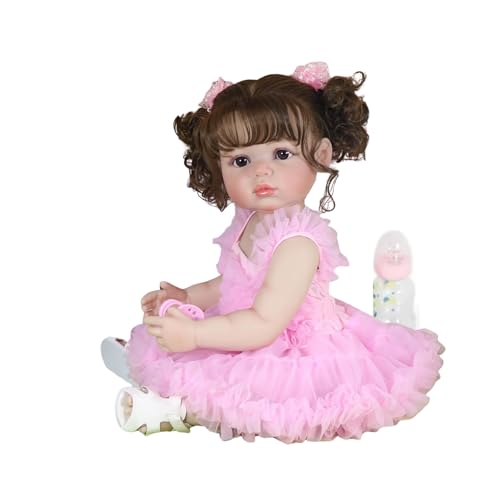 Muñeca Isla Belle Reborn 22 Pulgadas Cuerpo de Vinilo