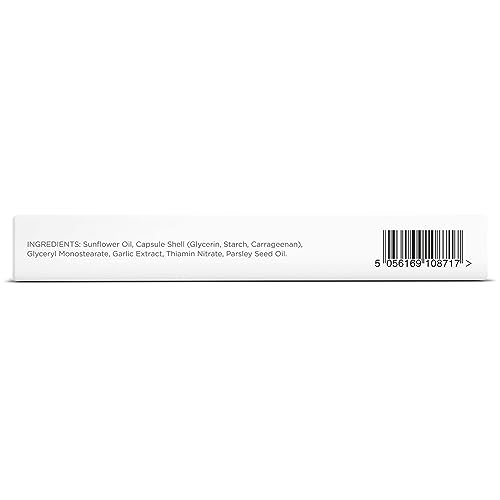 Healthspan Knoblauch 800 mg | Herzgesundheit | Zusatz von Vitamin B1 | Zusatz von Petersilienöl für die Neutralisierung des Geruchs | Vegan | 180 Kapseln