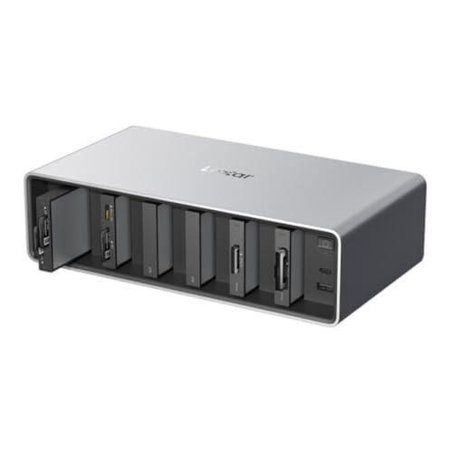 Lexar Professional Workflow Docking Station with 6 Customizable Bays with Thunderbolt 4 Connectivity