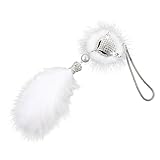 HAMPPLIES 車用吊り下げ飾り くりすたるペンダント キツネ毛皮バックミラー装飾品 屋内外インテリア 1個