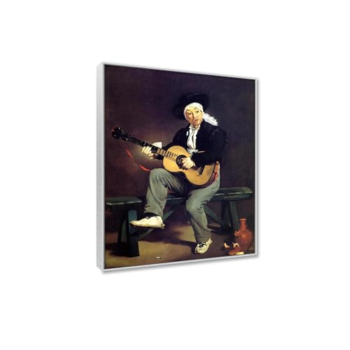 Reproduction de peintures à l'huile Édouard Manet Le chanteur espagnol sur toile premium