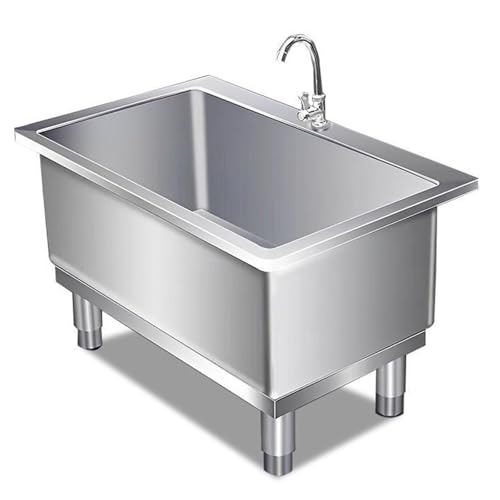 Fregadero Para Fregona De Piso Comercial Con Lavabo Profundo,fregadero Para Fregona De Piso De Acero Inoxidable,cubo Para Fregona De Bañera Para Servicios Públicos Fregadero Para Cuarto De Lavado(Size