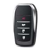LadyCent 1 Coque de clé de Voiture, pour Toyota Camry RAV4 Highlander Prado Corolla Rezi Crown, modèle 2 berline