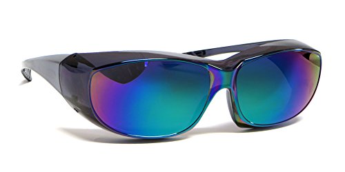 Calabria Unisex Fitover Safety Glasses with Tinted Lenses | Fit Over Eyeglasses | Blue Light &amp; UV Protection Glasses