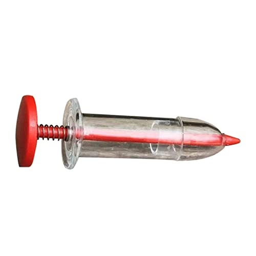 Dispensador manual de semillas para jardín rojo miniatura 1