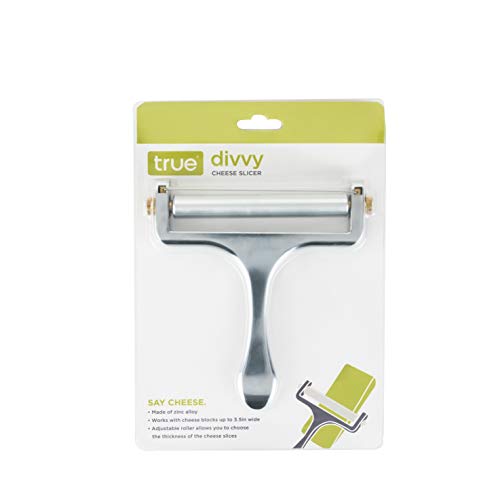 image for True Divvy Slicers for Block Cheeses, Adjustable Roller, Zinc Alloy Ha