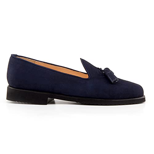 Mocasín casual para caballero D'Como azul marino, zapatos de vestir cómodos para hombre 39 EU