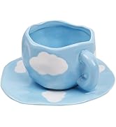 Amazon.com | Koythin Ceramic Coffee Mug with Saucer Set, Cute