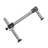 RGYBAO Precisions Doppelarm-Galgenständer, Mikroskop, Gelenkarm, Ständer mit leichtgängigem Fokussiermechanismus, Klemmsockel